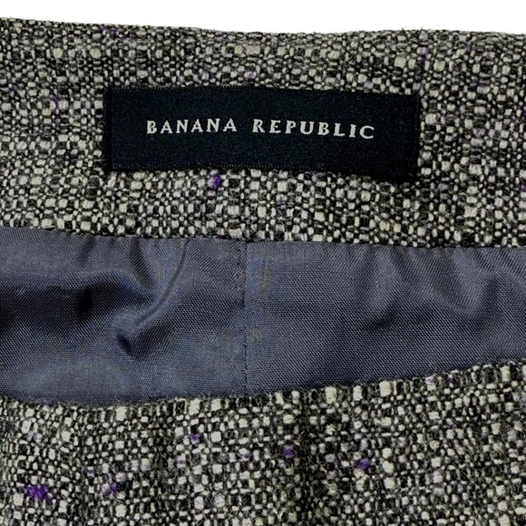Banana Republic Flared Midi Skirt NEW Wool Tweed Medium 8/10 - Picture 8 of 9